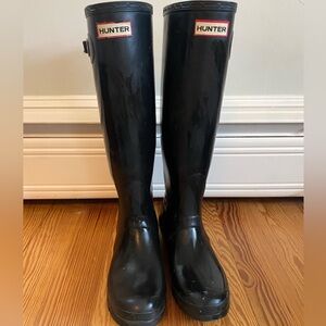Tall Black Hunter Boots